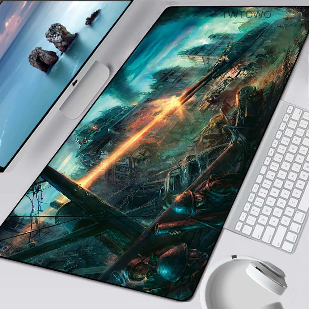 Большой игровой коврик для мыши World of Tanks с фиксируемыми краями размер XXL