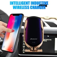 fast wireless charging automatic car charger for for porsche cayenne macan 2014 2020 qi infrared sensor phone holder 15w