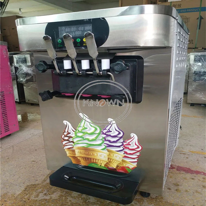 Настольный компьютер стоял три ароматы мороженого Производитель коммерческих