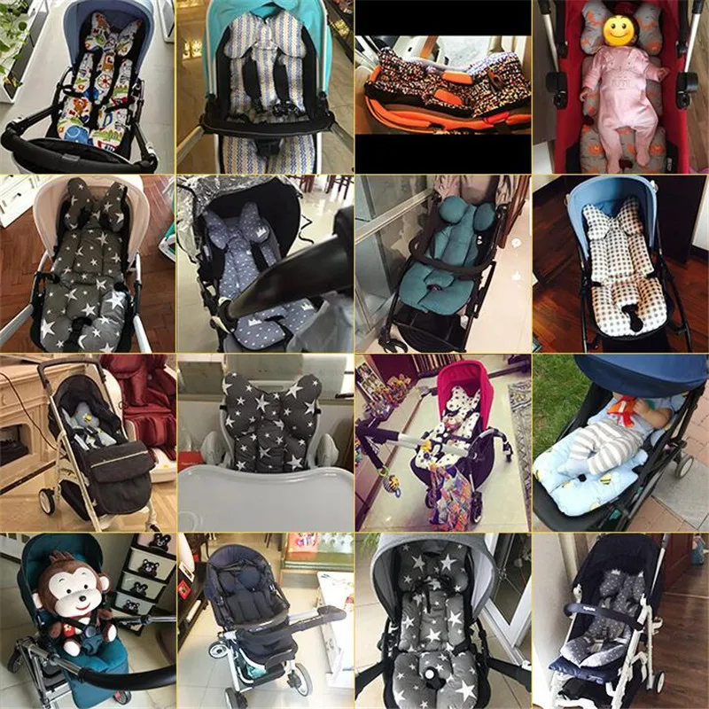 матрас в коляску Коврик для детской коляски хлопок подушка сиденья 2 стороны