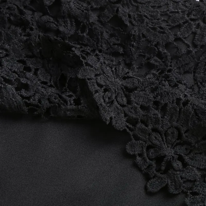 Блузка женская летняя кружевная с открытыми плечами из шифона | Женская одежда