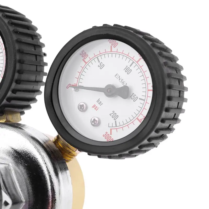 Регулятор CO2 электронная лампа с клапаном сброса давления для газа 0 3000PSI (Двойной