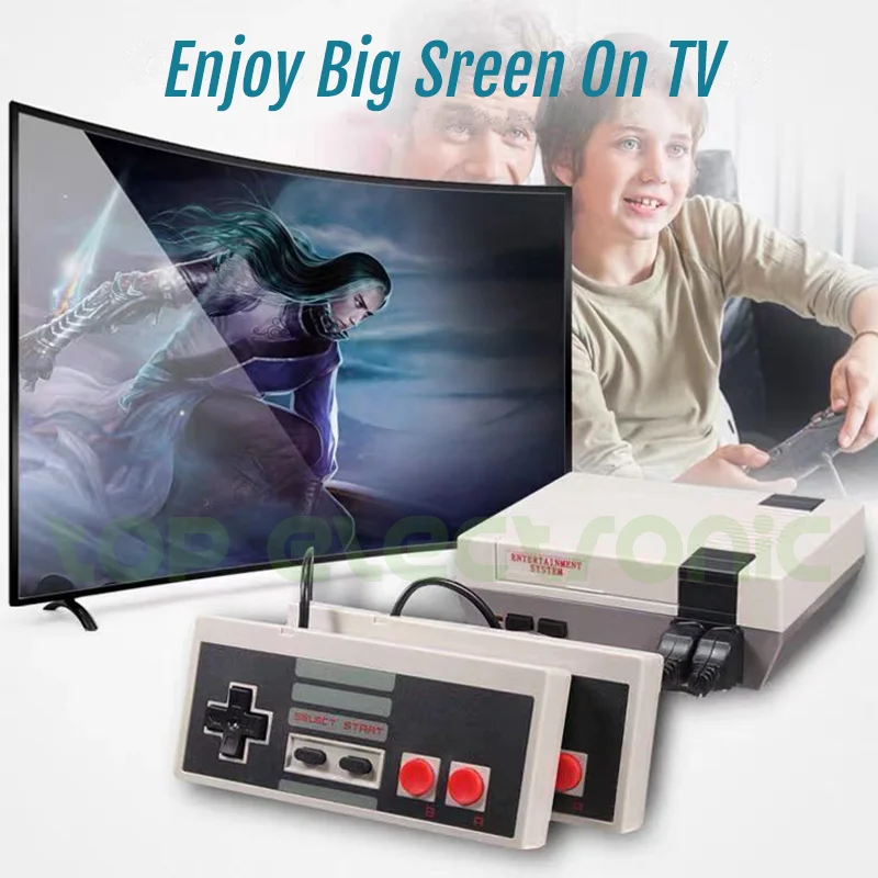Handheld Retro Video Game Console Mini TV Built-in Classic 620 NES Games Support Output Family Player Child Gift | Электроника