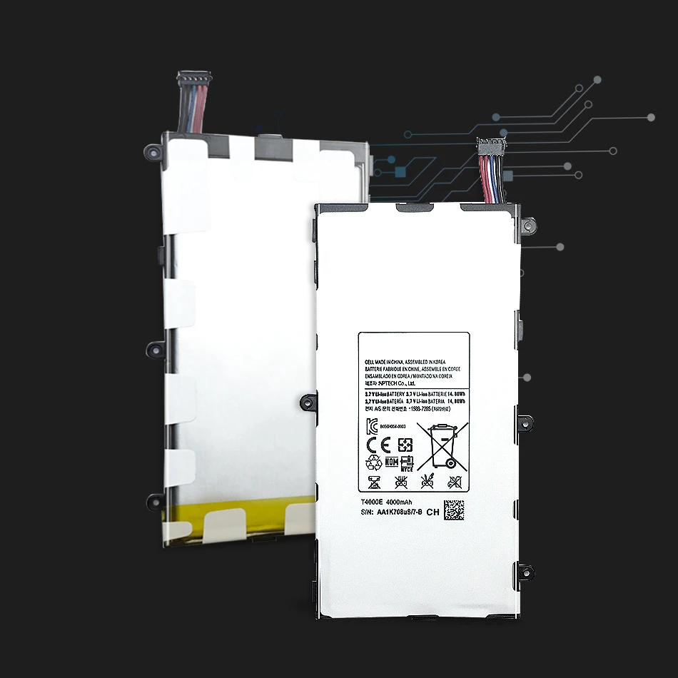 KiKiss 4000 мА/ч, замена Батарея T4000E для Samsung Galaxy Tab 3 7,0 SM T210 T211 T215 GT P3210 P3200 SM-T210 SM-T211 T217