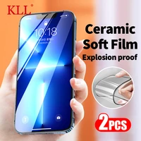 2pcs ceramic soft film screen protector for iphone 13 12 pro max mini protective film on iphone 11 pro xs max x xr not glass