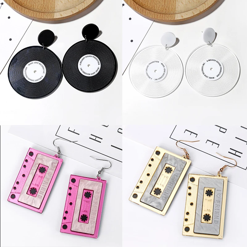 Новые трендовые акриловые серьги в европейском и американском стиле