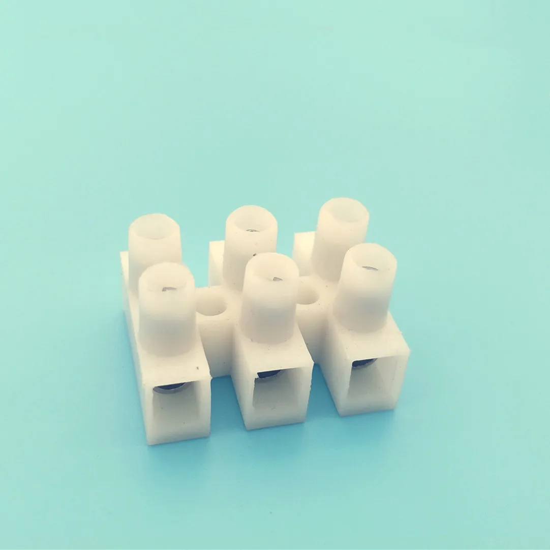 

PA10 50PCS Dual Row Strip Screw Terminal Block 12Position 12WAY Fixed Wiring Board universal quick wire connector for Led light