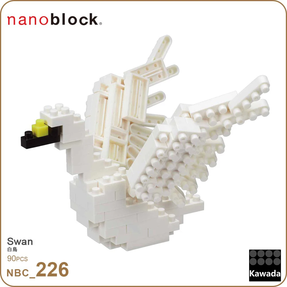 Строительные блоки Nanoblock NBC 226 Swan 90 шт. миниатюрные строительные Коллекционная