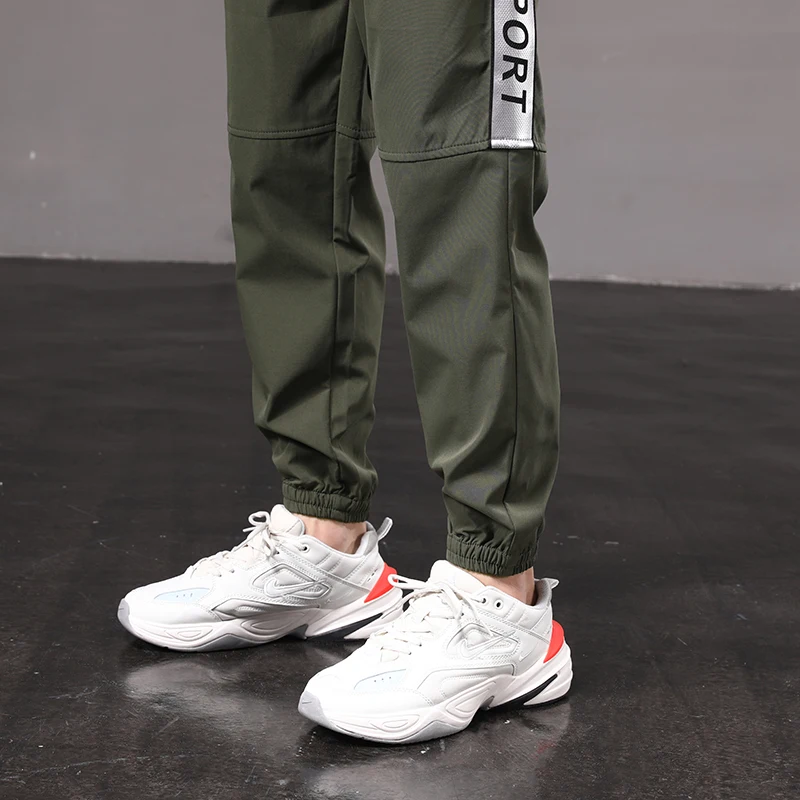 

2021 Harajuku Spring Men Pants Casual Mens Trousers Fashion Letter Print Loose Elastic Waist Korean Style Pants Trousers Male