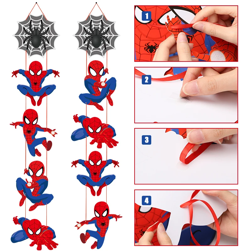 

Spider Superhero Hanging Flags Hanging Door Banner for Indoor Outdoor Home Wall Decoration Superhero Themed Party Decor Supplies