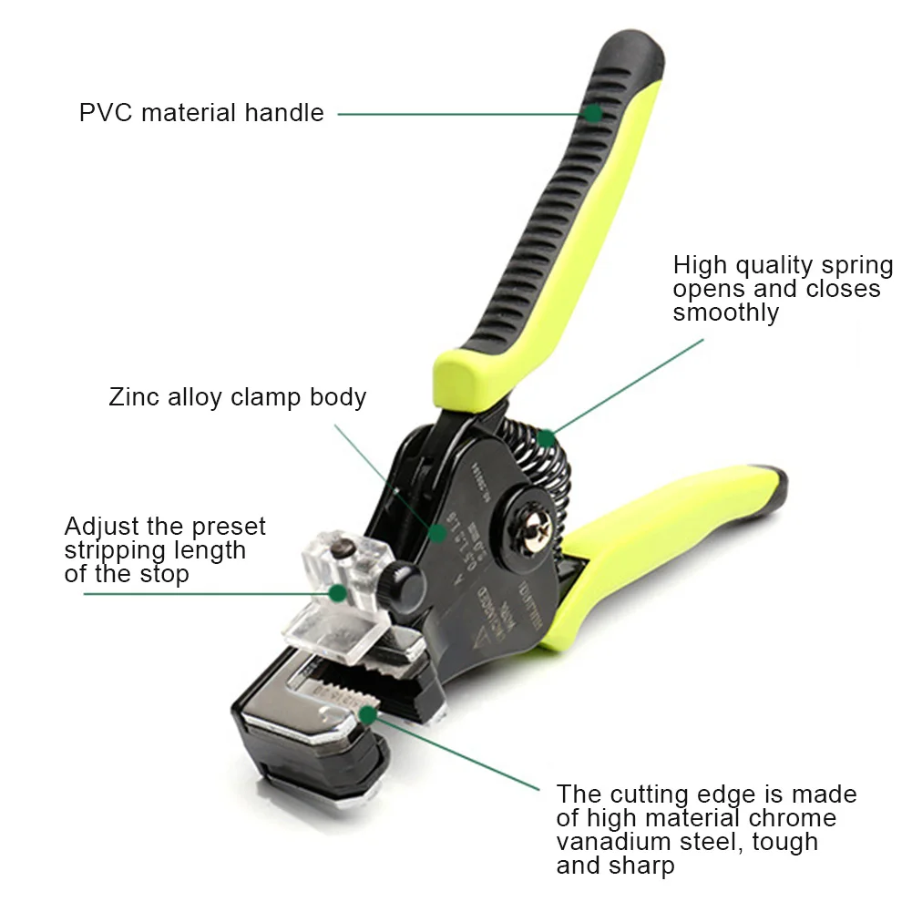 

Wire Stripping Pliers Multi-function Crimping Tools Cable Stripping Pliers Precise Manual Hardware Tools DC120