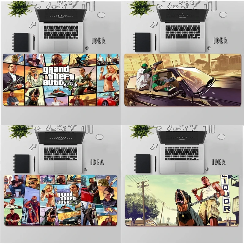 Большой игровой коврик для мыши GTA 5 Коврик Для Мыши ПК компьютерный большой