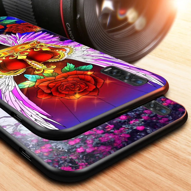 

Fantisy Flower Color for OPPO Find X2 A93 A92 A73 A72 A53 A53S A32 A12 A11X A1K A5 Neo Pro Lite Black Phone Case