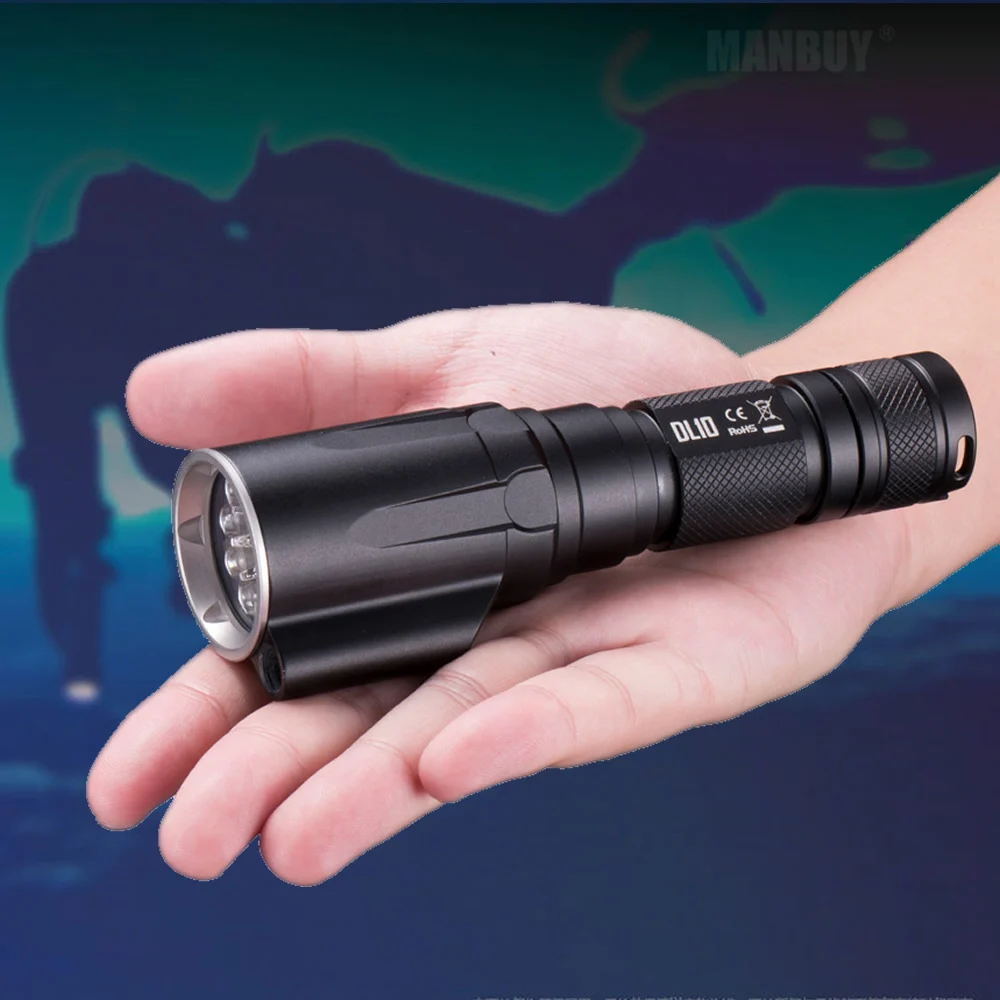 Лидер продаж светодиодный фсветильник Рик NITECORE DL10 для дайвинга 18650 лм CREE XP L HI V3