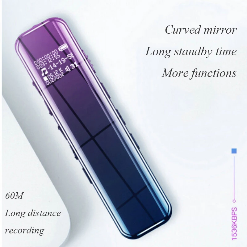 Цифровой диктофон с голосовой активацией музыкальный mp3-плеер спортивный