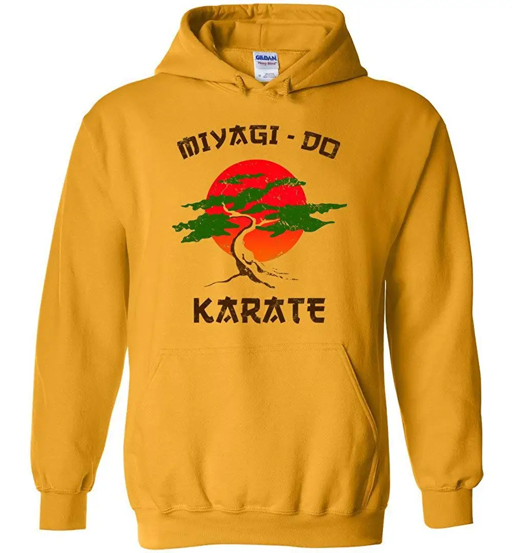 Miyagi Do Karate Kid Ретро 80's Винтажный стиль унисекс пуловер с капюшоном для