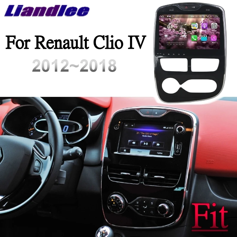 Автомобильный мультимедийный плеер Liandlee NAVI для Renault Clio IV Lutecia 2012 ~ 2018 LHD RHD CarPlay