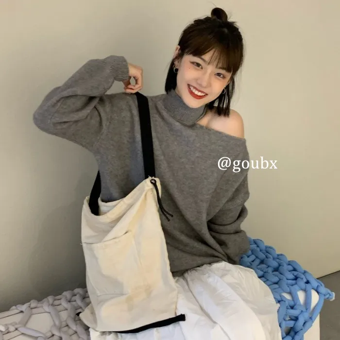 

Джоггеры, блузка, свитер, топ, трикотажная ткань, топ с открытыми плечами, свитер, готика, индийская эстетика, женские свитера Maglioni BY50TT