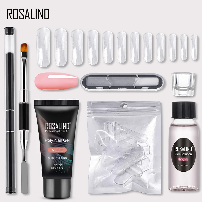 ROSALIND Poly набор гелей для ногтей Of Nail Kit профессиональный искусства дизайнерские