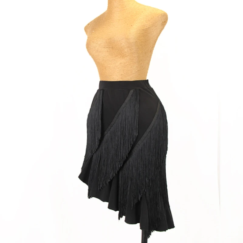 

New Latin Dance Dress Women Tassel Latin Dance Skirt for Ballroom Samba Tango Chacha Belly Dancing Performamnce