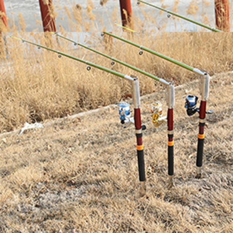 

2.1m 2.4m 2.7m Automatic Fishing Rod Stainless Steel Spinning Telescopic Automatic Spring Fishing Pole Sea River Lake Pole