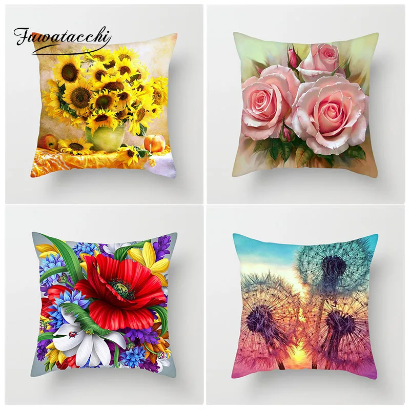 Наволочка для подушки Fuwatacchi наволочки диванных подушек с рисунками домашнего