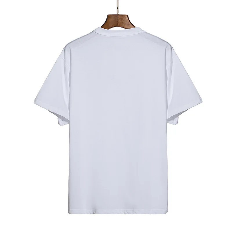 

2021 Summer New Unisex Fashion Round Neck Solid Versatile Top Classic Letter Print Brand Design Short Sleeve T-shirt A2