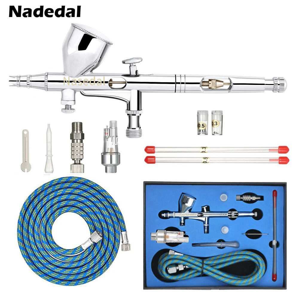 Гравитационный Аэрограф Двойного действия Воздушная щетка распылитель краски