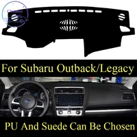 customize for subaru outbacklegacy 2010 2020 dashboard console cover pu leather suede protector sunshield pad
