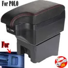 Для Защитные чехлы для сидений, сшитые специально для Volkswagen POLO подлокотники модифицированные детали для VW POLO ящик для хранения в подлокотнике автомобиля в аксесуары крытого вагона интерьера с USB светодиодный