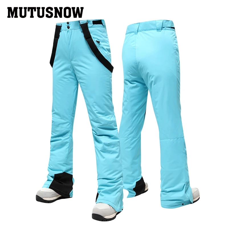 MUTUSNOW Skiing Pants Women's New Arrival Ski Trouser Snowboard Female High Quality Snow Pants Windproof Waterproof Breathable