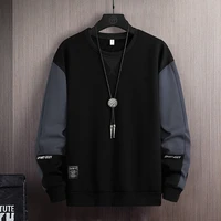 2021 solid color black white patchwork sweatshirt mens hoodies spring autumn hoody casual streetwear clothes
