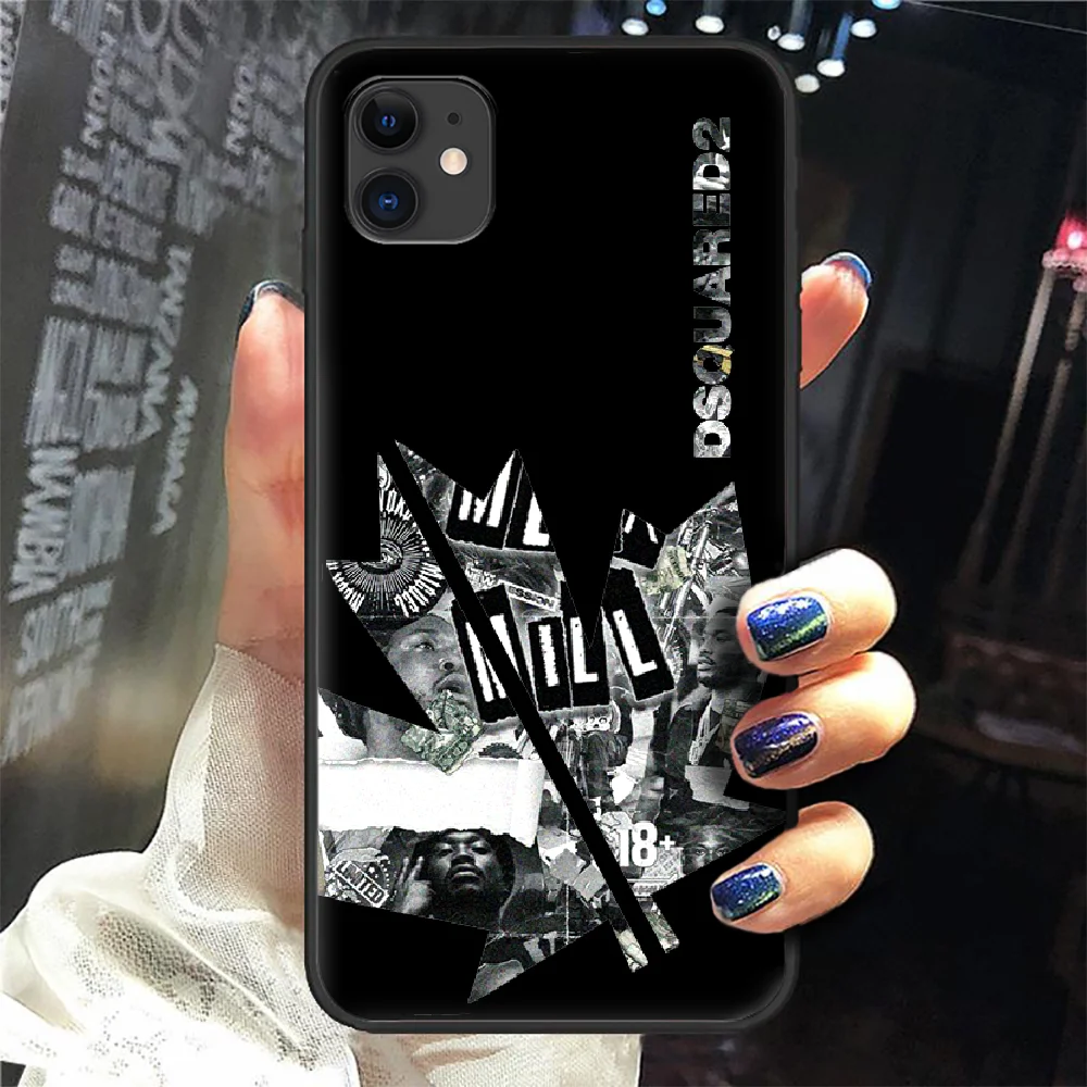 

DSQ2 D2 Fashion Trend Brand Phone Case For Iphone 5 5S SE 2020 6 6S 7 8 Plus 11 12 Mini X XS XR Pro Max black Cell Luxury Coque