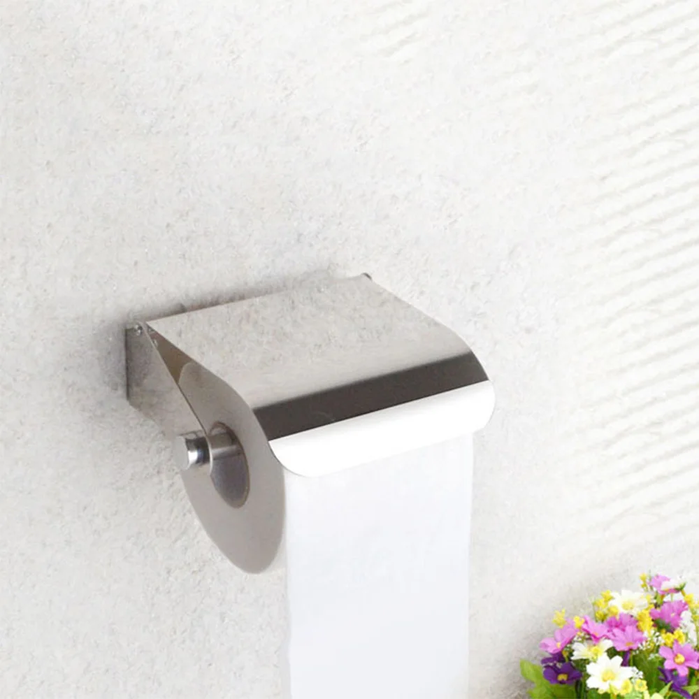 Хромированная держатель для бумажных полотенец туалета настенное крепление