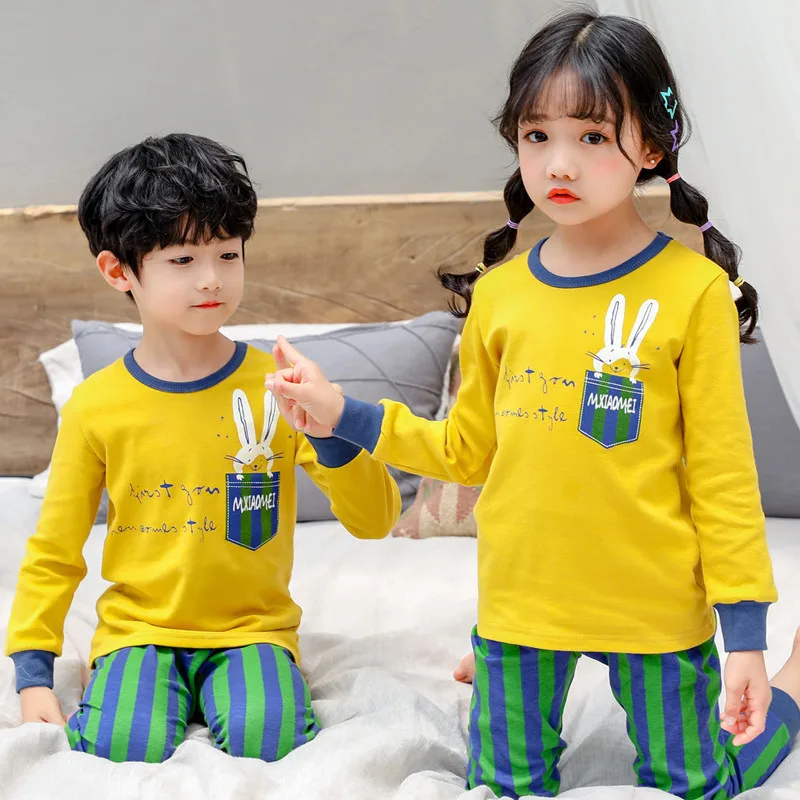 15 Baby Pyjamas Детские рождественские пижамы для мальчиков, пижамы для девочек, пижама с динозавром, комплекты для малышей, Детская Пижама для девочки, одежда для сна для мальчиков - Цвет: 15 Baby Pyjamas