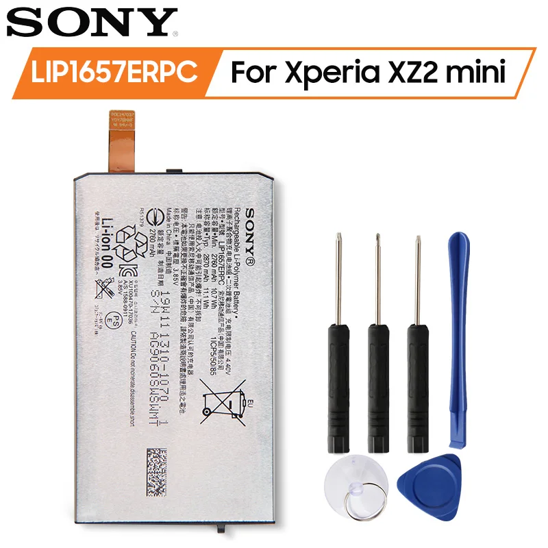 

Original SONY Battery LIP1657ERPC For SONY Xperia XZ2 mini 2870mAh Authentic Phone Replace Battery