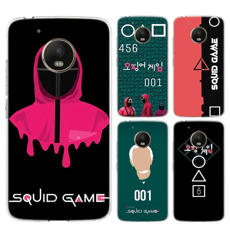 

squid game Case For Motorola G7 G9 G8 Power Soft TPU Cover Moto G6 Play G5S G5 E5 E6 Plus Coque Shell