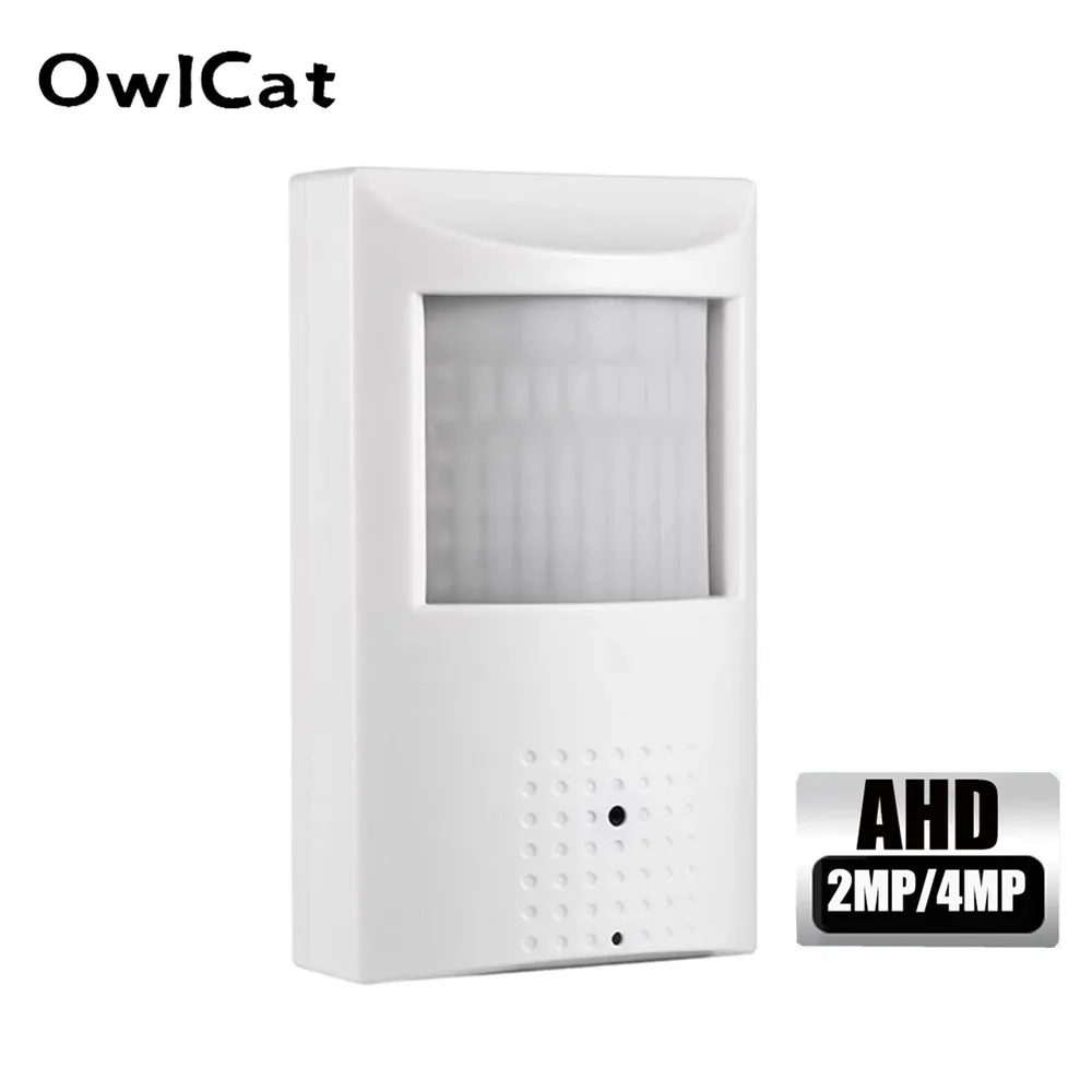 Камера наблюдения OwlCat с пассивным инфракрасным датчиком движения AHD 1080P ИК 850нм