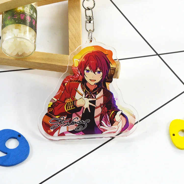 Игра ансамбль звезды Валькирия Kagehira Itsuki брелок двойной печати для ключей Portachiavi