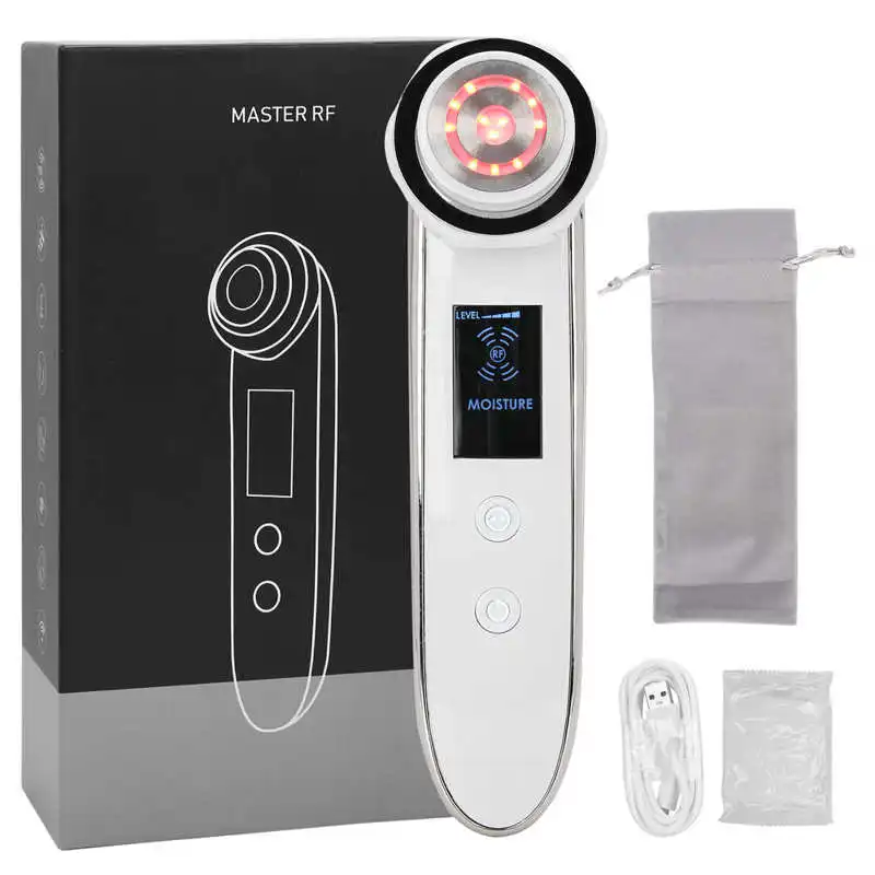 

Facial Massager RF Ion Cleaning Beauty Machine Light Therapy EMS Vibration Facial Beauty Instrument Slim Patch