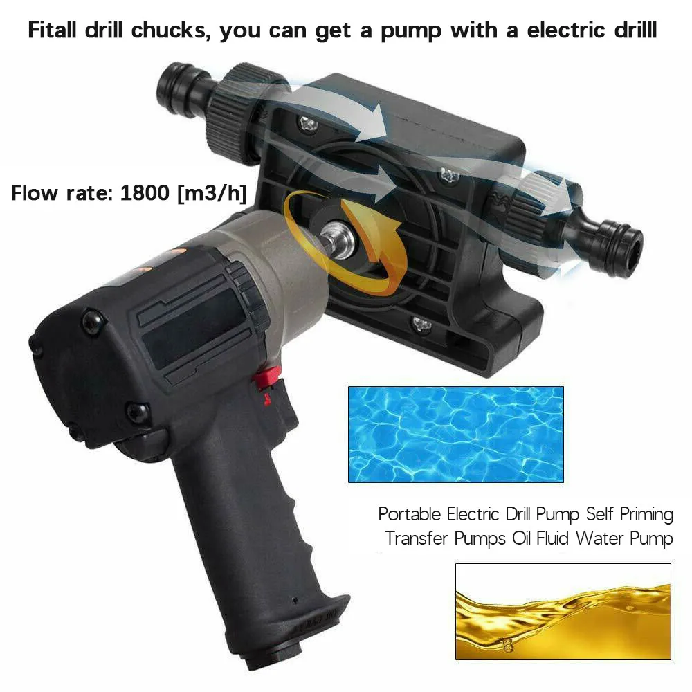 Насос для электродрели самовсасывающие переносные насосы нефти и жидкости