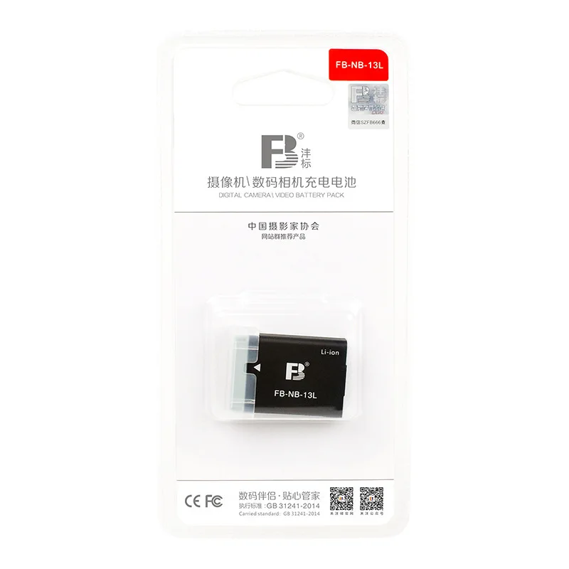 

FB Feng standard NB-13L battery is suitable for Canon G7X G7XII G5X G9X SX720 SX620 SX730