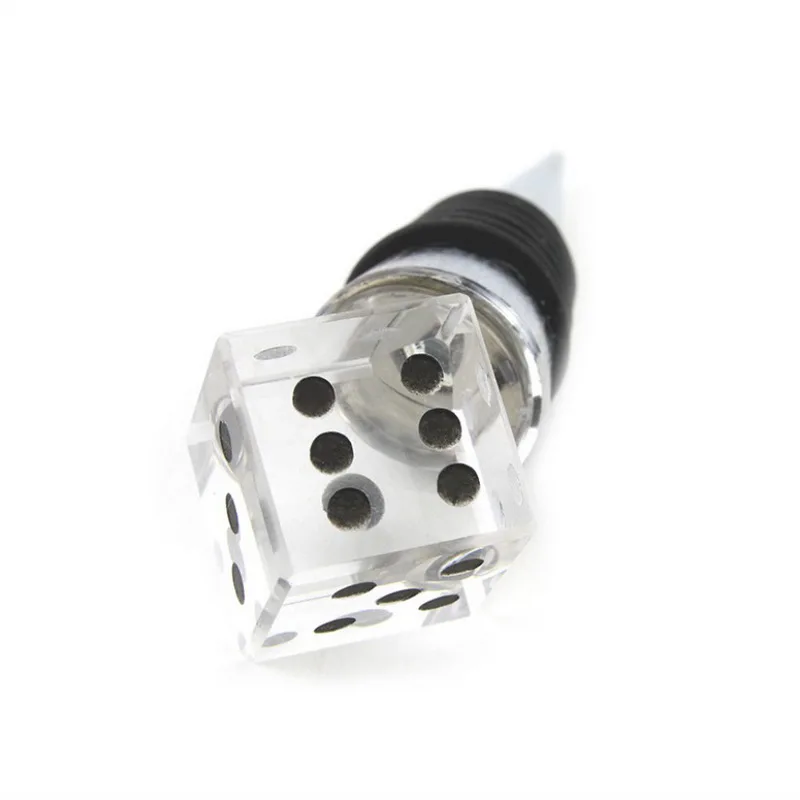 50 шт. в стиле Лас Вегаса Хрустальная пробка для бутылки кости подарочной коробке