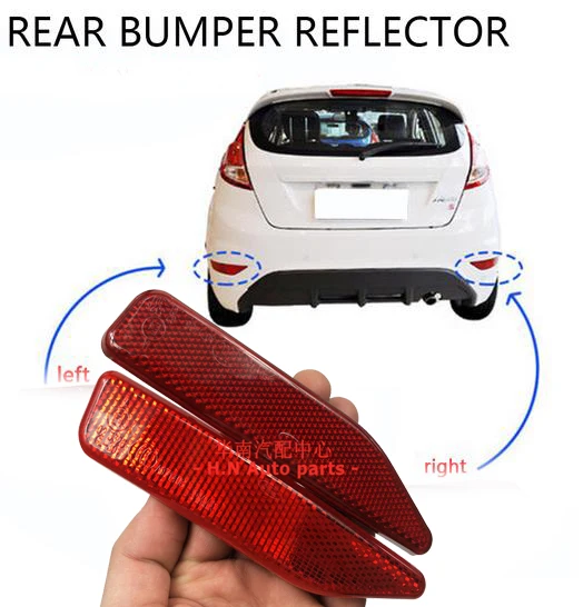 

Left Right Rear Bumper Reflector Light Bumper Reflector Light Fog Lamp Assembly for Ford EDGE 2010-2014