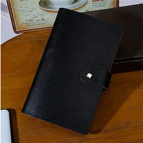 black Сумочка для карт, 1 шт., 156 бит, унисекс, бизнес-держатель для карт из искусственной кожи, сумка для кредитных карт, Carteira Mujer, Прямая поставка - Цвет: black