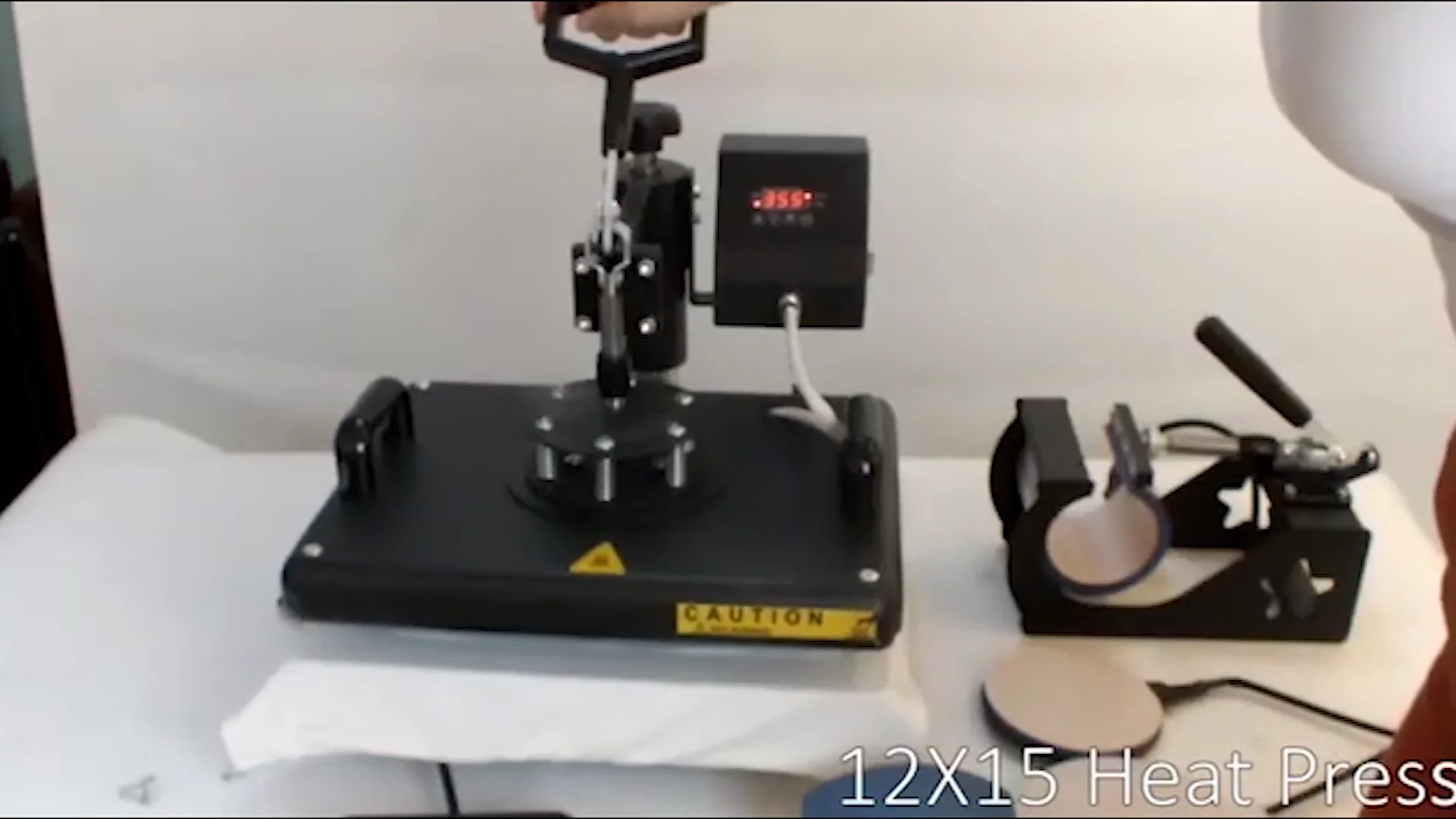

SINO-PB Large Double Side Station Format Skateboard Sublimation Transfer Heat Press Machine For T-Shirt