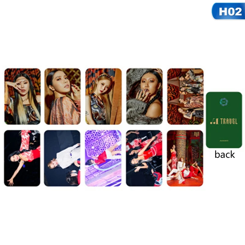

10pcs/set Kpop Mamamoo Photocard New Album Travel K-pop Card Postcard Photo Card