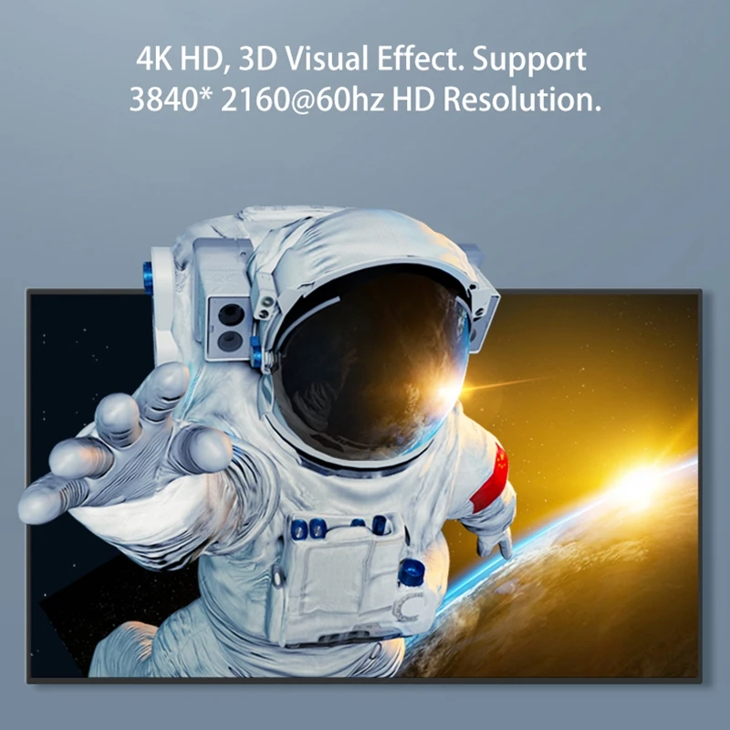 Удлинительный кабель Jasoz HDMI передачи данных со штекером на гнездо медный 4K HD