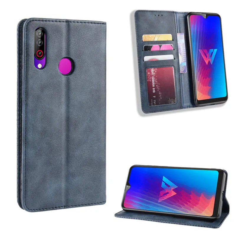 Ретро Тонкий кожаный флип чехол для LG W30 подставка Магнитный книжка LMX440IM W 30 2019