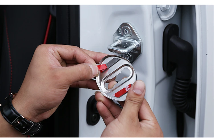 Car sticker Door Lock Buckle cover Latch Stop Anti Rust Protect Cover for Toyota C-HR CHR accessories | Автомобили и мотоциклы